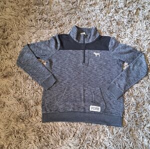 Victoria's Secret PINK Quarter Zip-up Sweatshirt. Size Small.